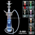 Cachimbo de água de alta qualidade Hookah China Cachimbo de água de vidro Shisha com LED